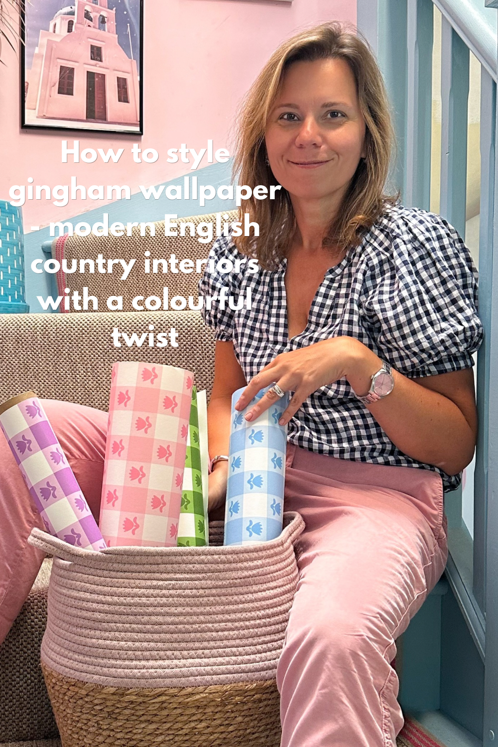 how to use gingham wallpaper